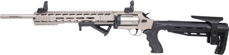 IVER JOHNSON 1000 410 3" 18.5" - REVOLVER SHOTGUN TACT. NICKEL - Image 2