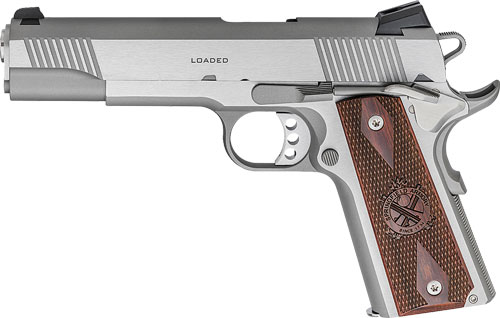 SPRINGFIELD 1911 LOADED 45ACP - 5" 7RD SS/WOOD GRIPS CA COMP - Image 2