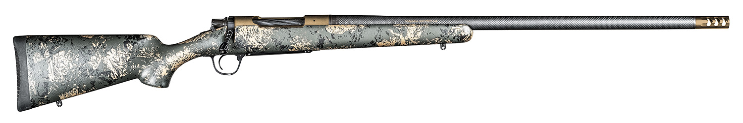 Christensen Arms 8010619300 Ridgeline FFT 280 Ackley Improved 3+1 22" Carbon Fiber/Threaded Barrel, Burnt Bronze Cerakote, Green with Black/Tan Accents Stock