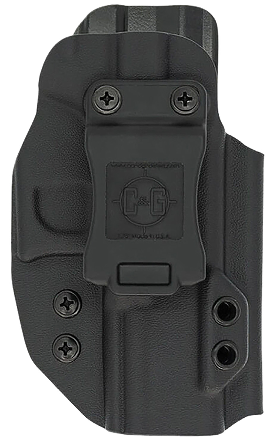 C&G Holsters 1864100 Covert IWB Black Kydex Belt Clip Fits 1911 3.5" Right Hand