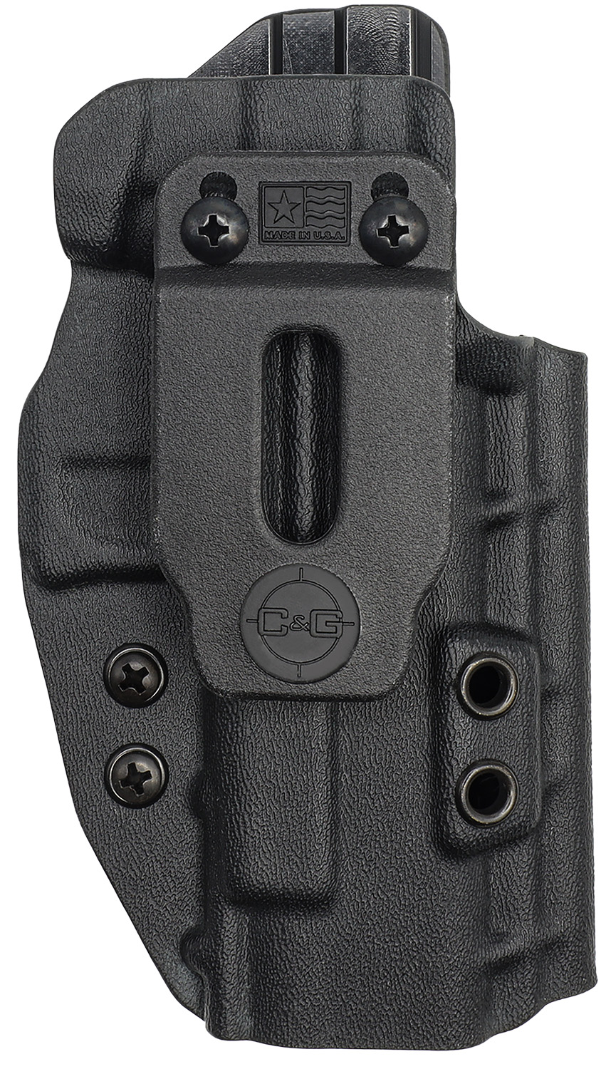 C&G Holsters 0056100 Covert IWB Black Kydex Belt Clip Fits Glock MOS/48 Right Hand